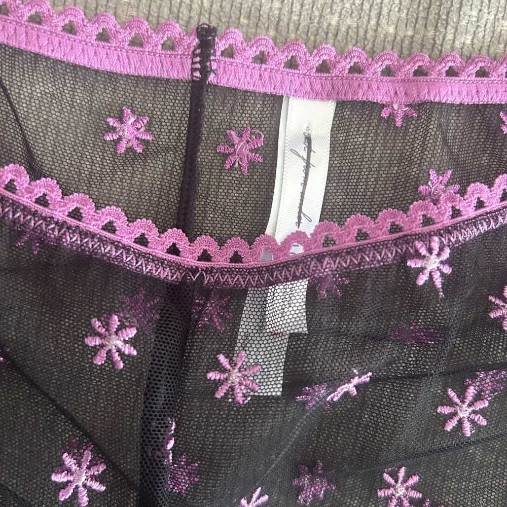 Out From Under Black Pink Floral  Underwear Women’s Size Large - Picture 9 of 9
